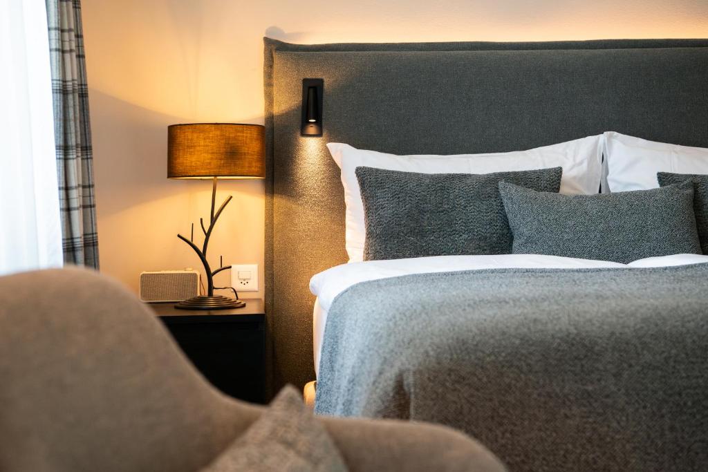 Postel nebo postele na pokoji v ubytování Hotel Edelweiss