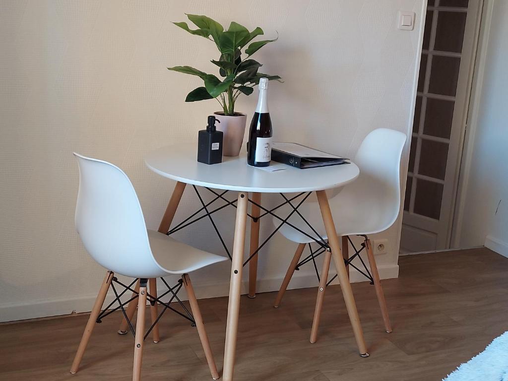 Appartement Jarnioux - Les Meublés des Pierres Dorées - Appartement Met 1 Slaapkamer