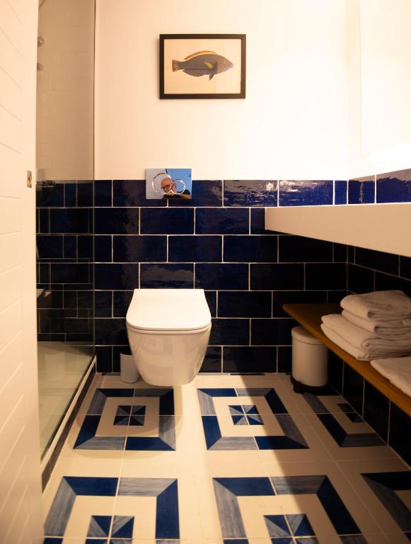 Koupelna v ubytování Hotel Els Pins