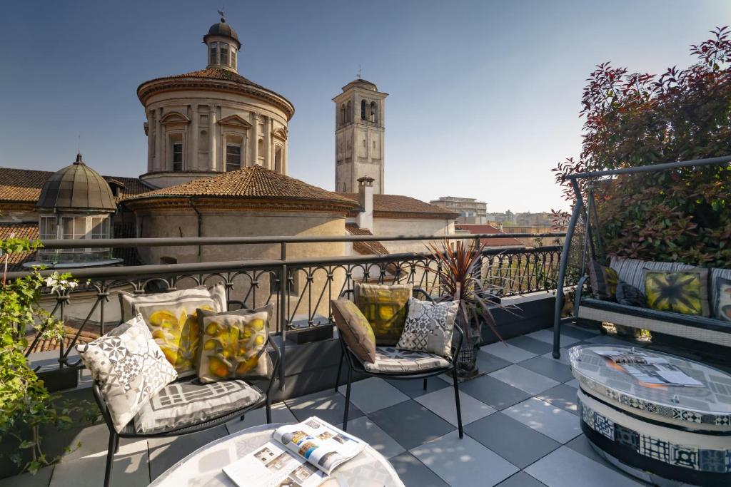 Balkón nebo terasa v ubytování B&B Hotel Milano Sant'Ambrogio