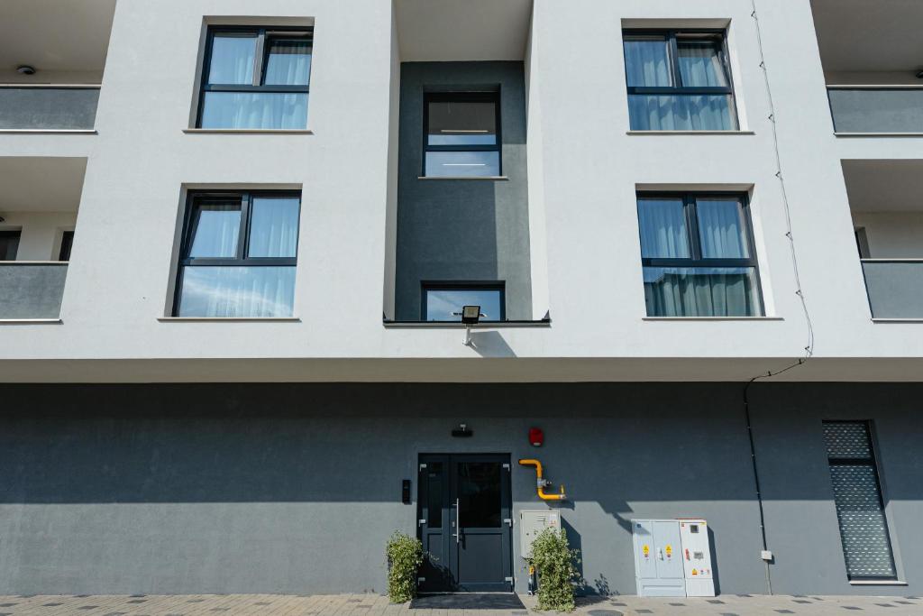 Budova, kde se aparthotel nachází
