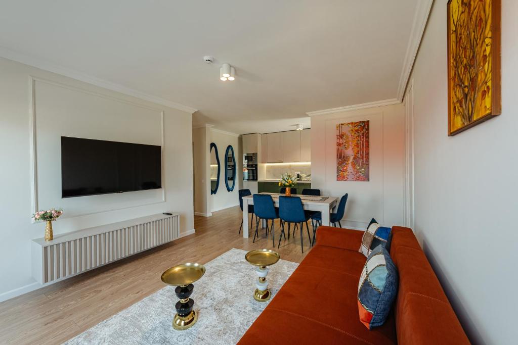 TV a/nebo společenská místnost v ubytování AWA Residence