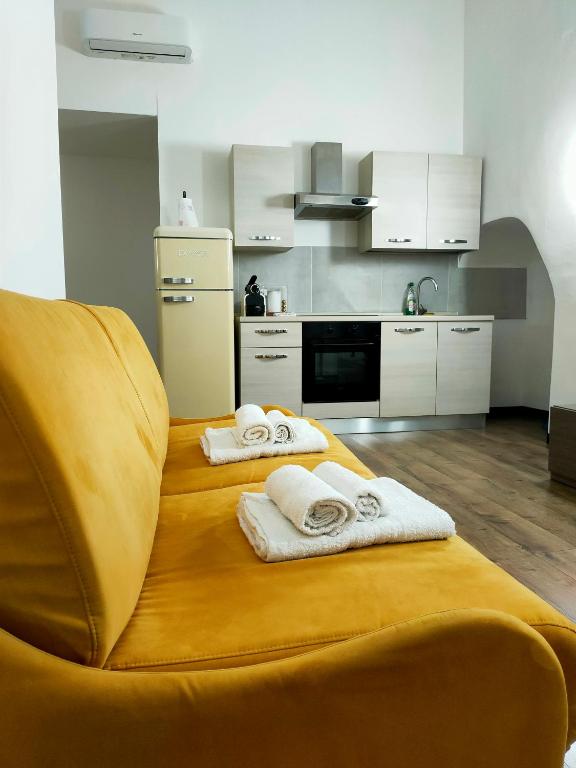 Kuchyň nebo kuchyňský kout v ubytování Rooms Ponte Calvi