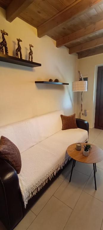 A seating area at Arhontiko Katerina Spili