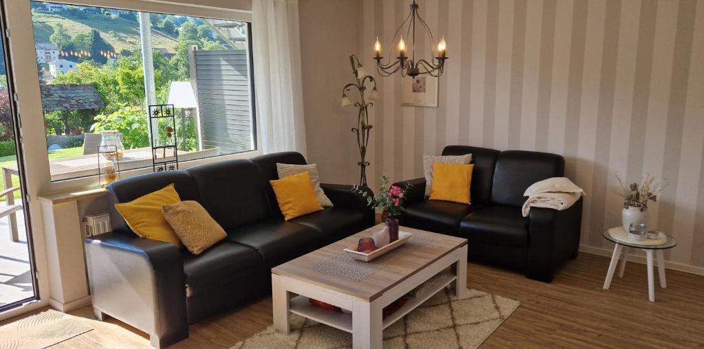 Posezení v ubytování Ferienwohnung Sendelbeck