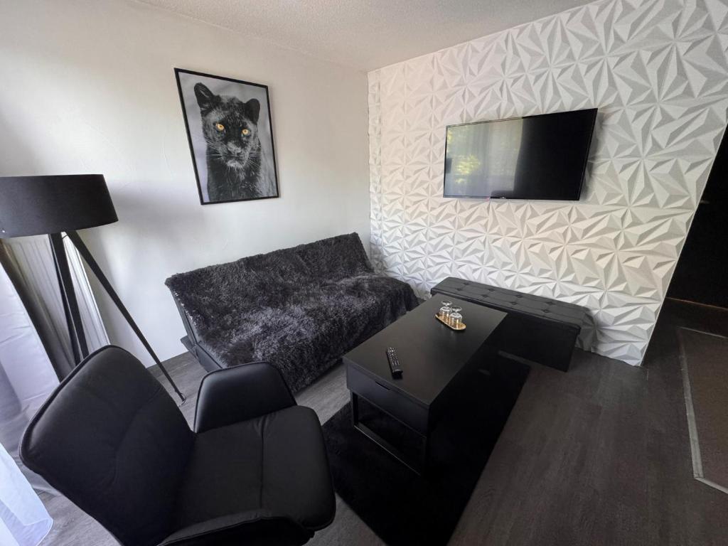 TV a/nebo společenská místnost v ubytování Suite Home Briancon Serre Chevalier