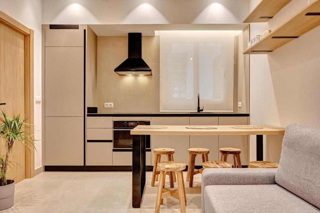 Kuchyň nebo kuchyňský kout v ubytování La Terracita de Luxury Flats MTGG by Clabao