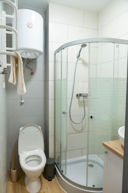 Koupelna v ubytování Hostel H