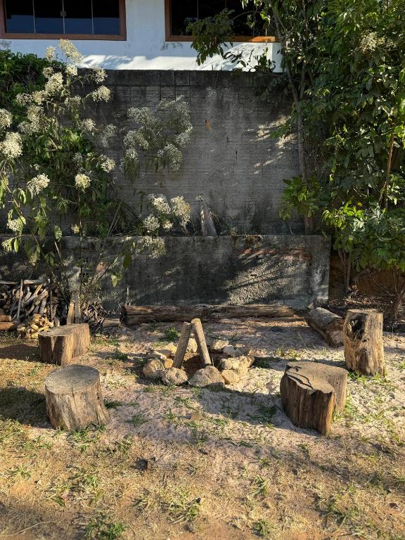 Zahrada ubytování Camping kalango centro de Alto Paraíso