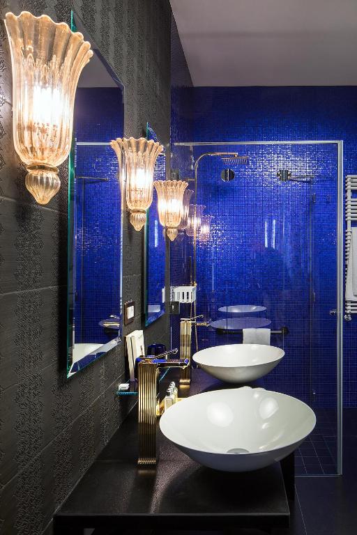 Koupelna v ubytování Hotel Heureka