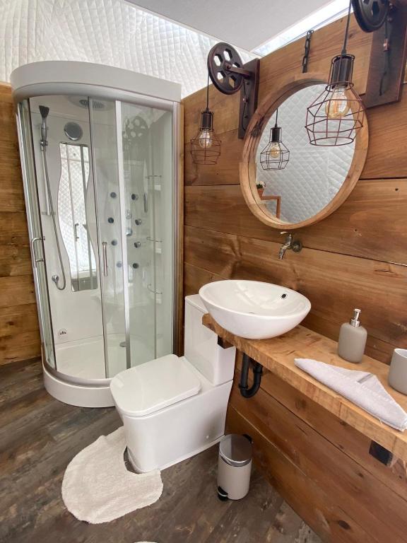Koupelna v ubytování Glamping Quintana