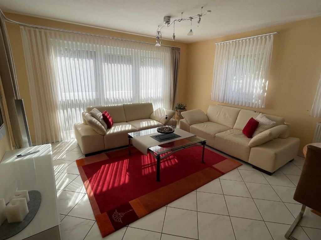 Posezení v ubytování Ferienwohnung FlatNETT