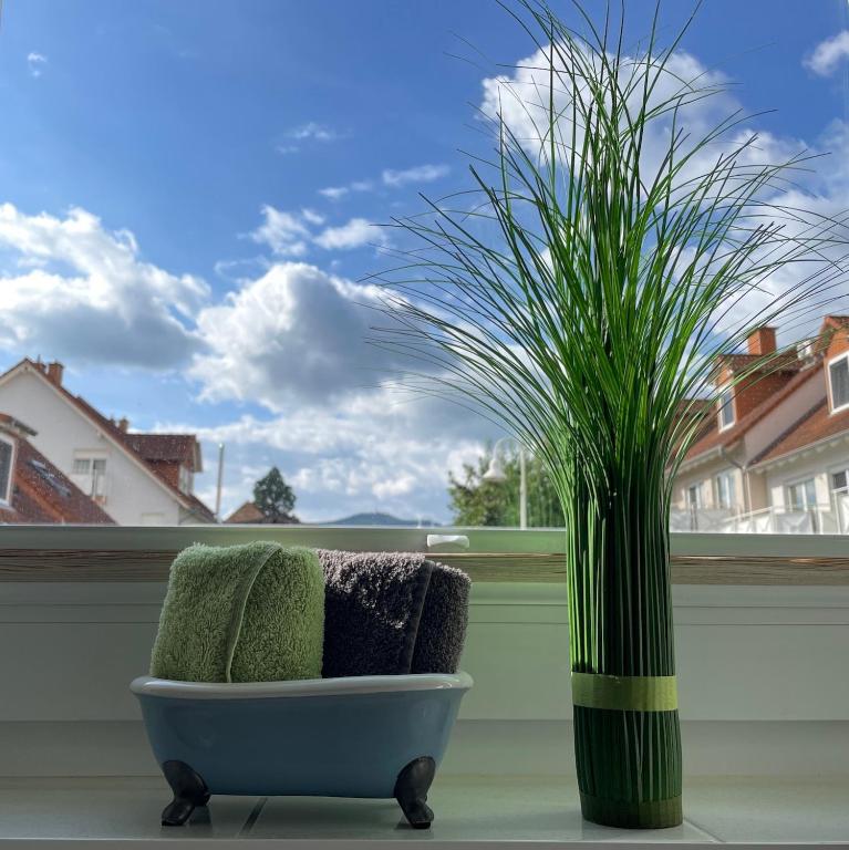 Posezení v ubytování Ferienwohnung FlatNETT