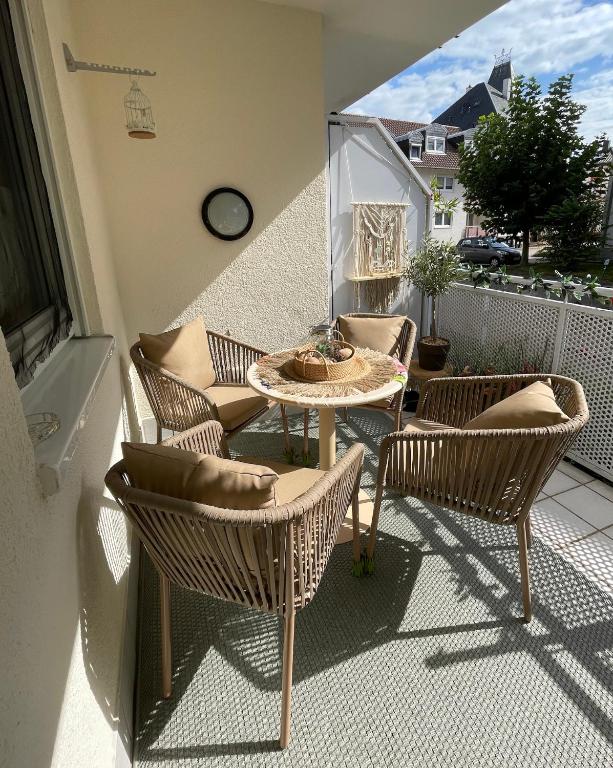 Posezení v ubytování Ferienwohnung FlatNETT