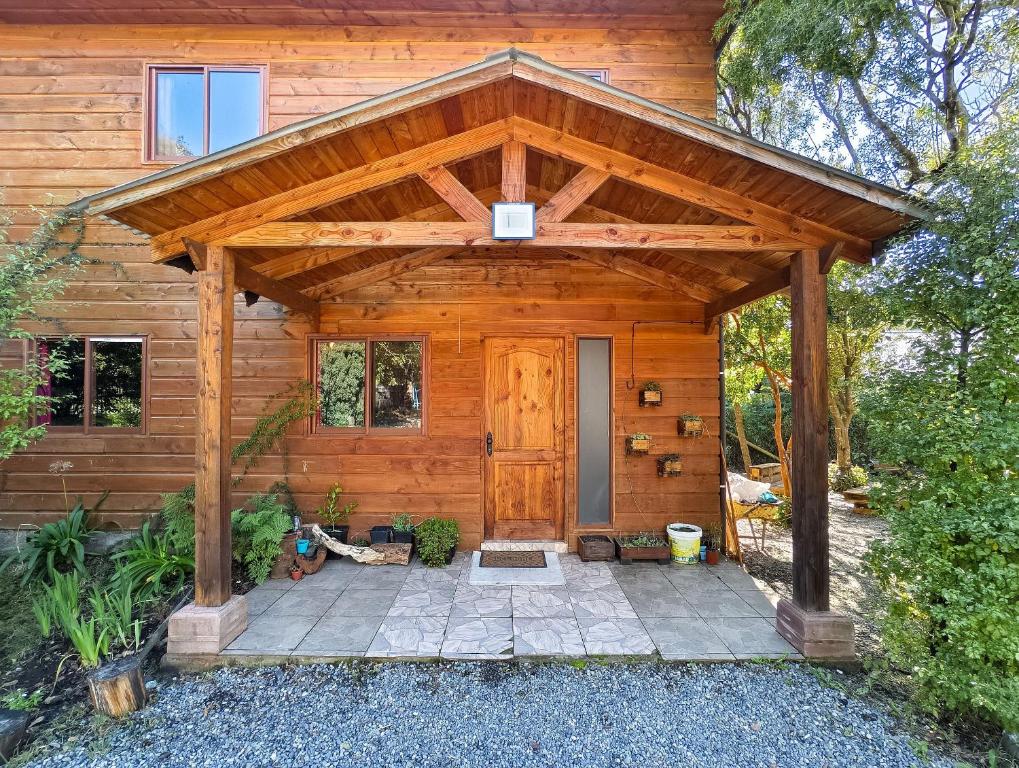 Κήπος έξω από το Habitación n°3 | Hostal La Casona Pucón