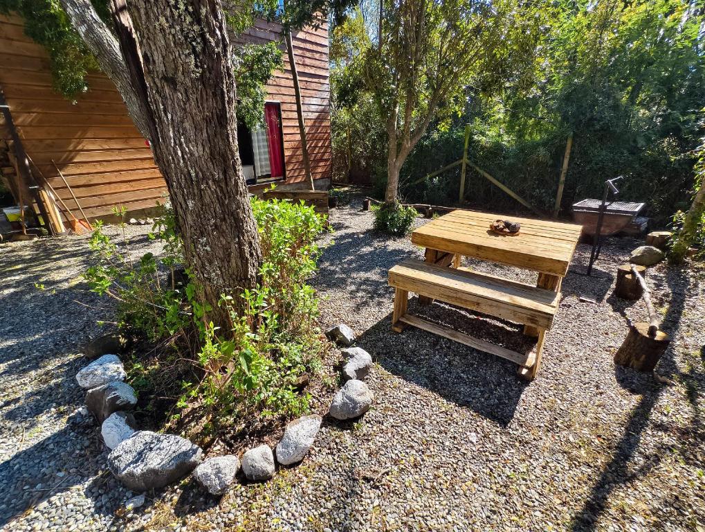 Κήπος έξω από το Habitación n°3 | Hostal La Casona Pucón