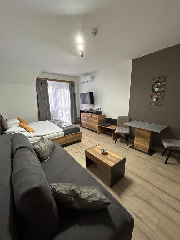 Voodi või voodid majutusasutuse D&D Wellness Apartmanok - Dávid Wellness Apartman toas