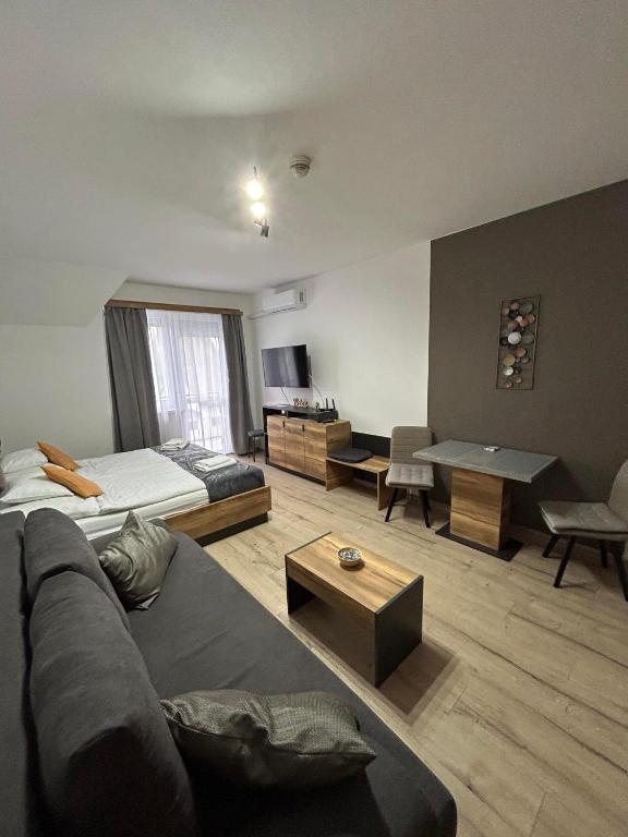 Istumisnurk majutusasutuses D&D Wellness Apartmanok - Dávid Wellness Apartman