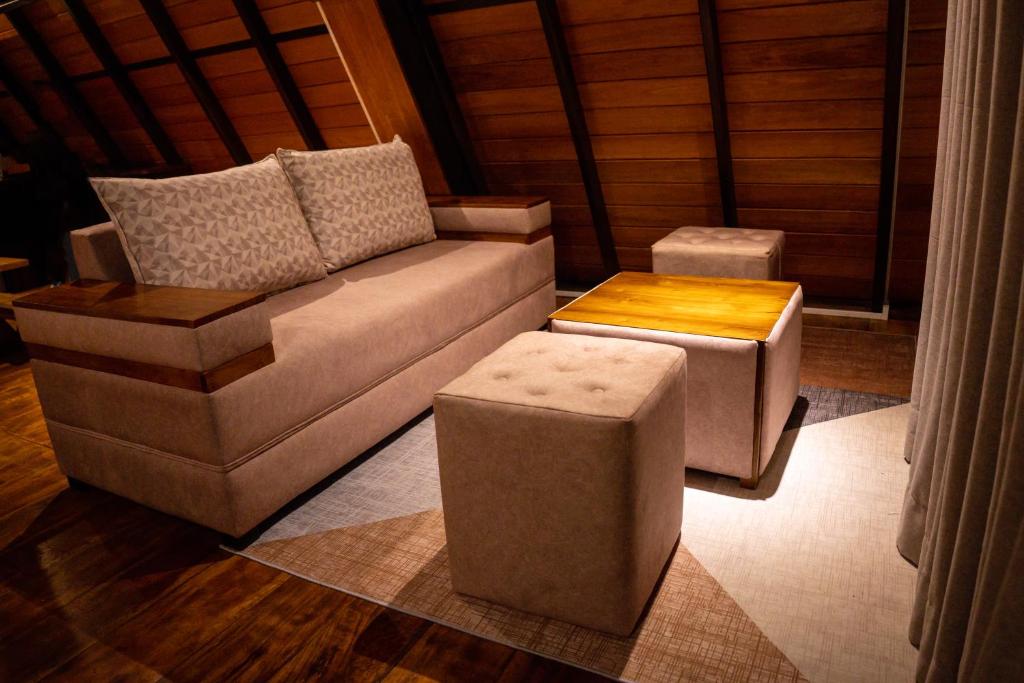 Posezení v ubytování Aadiv Twin Villas