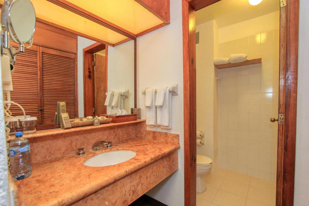 Koupelna v ubytování Hotel Ciudad Real Palenque