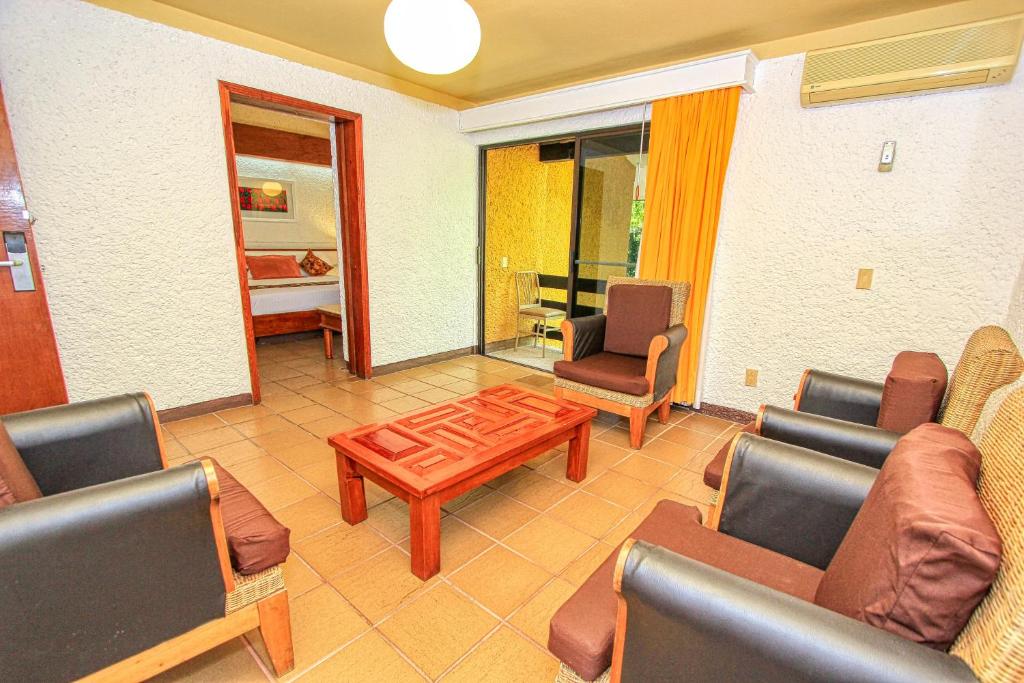 Posezení v ubytování Hotel Ciudad Real Palenque