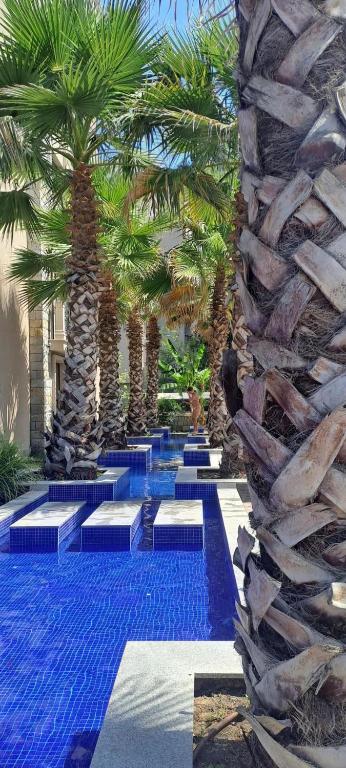 Bazén v ubytování Luxury Apartments in Cascadas Family Resort Sunny Beach nebo v jeho okolí