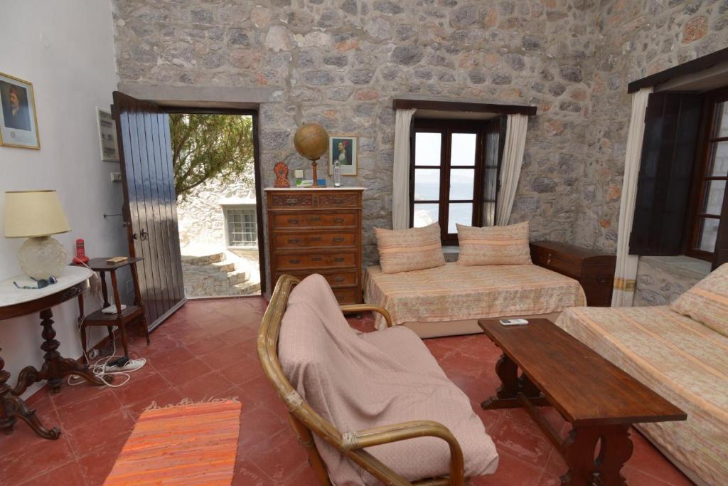 Postel nebo postele na pokoji v ubytování Villa Castello