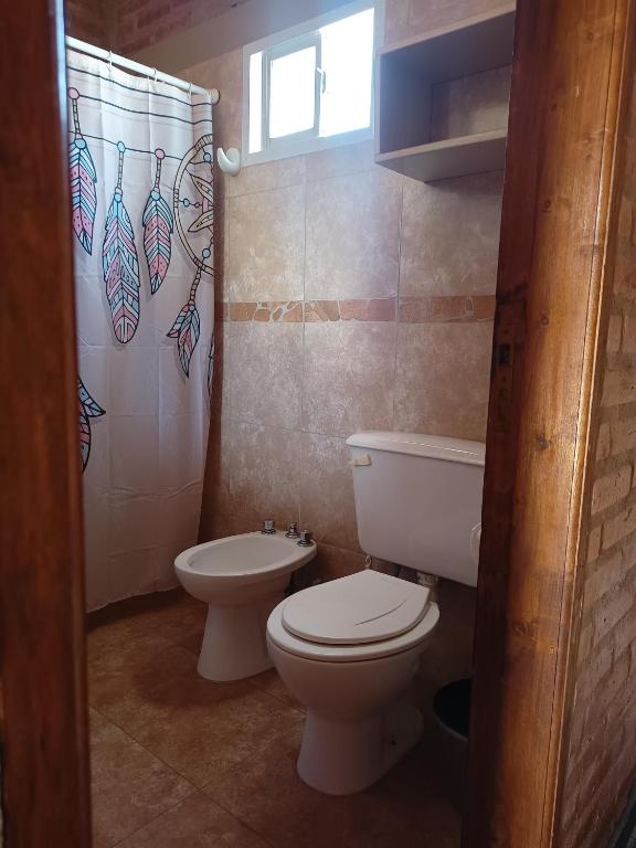 Koupelna v ubytování Hosteria Santa Francisca