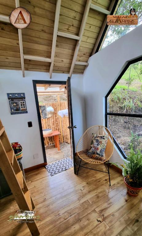 Posezení v ubytování Magno Glamping