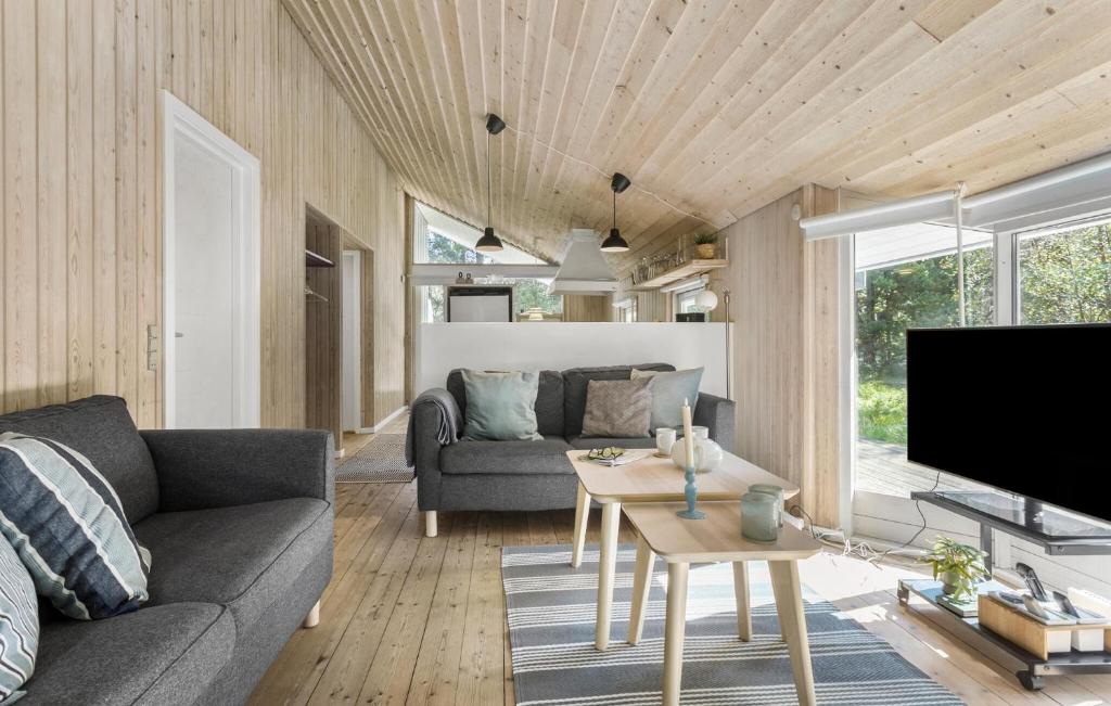 TV a/nebo společenská místnost v ubytování Holiday Home Torndrup Tværvej