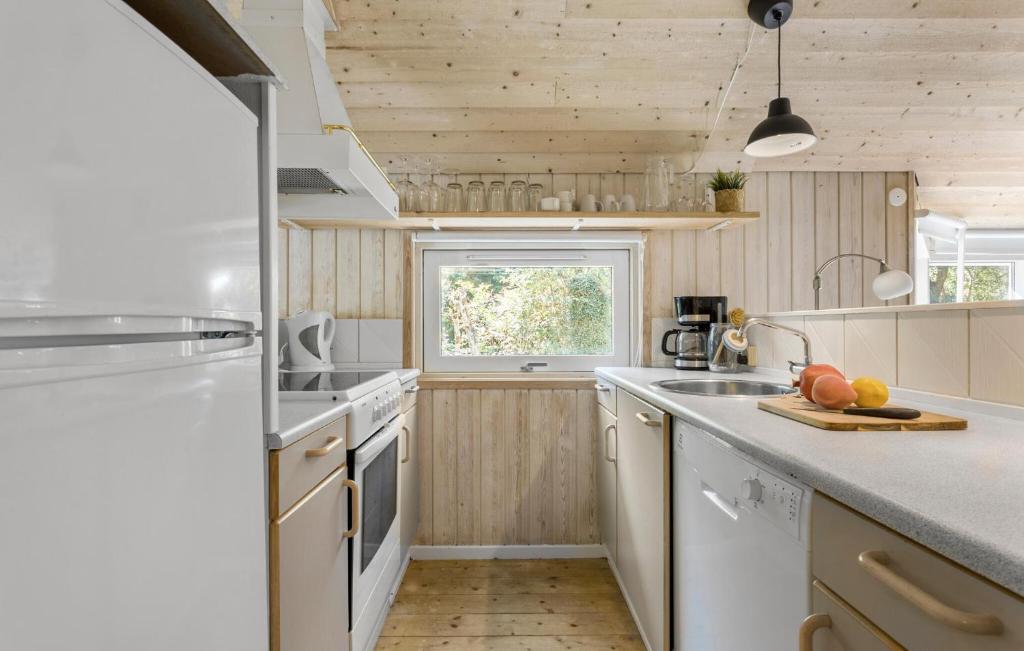 Kuchyň nebo kuchyňský kout v ubytování Holiday Home Torndrup Tværvej