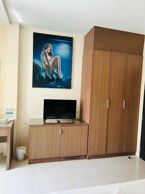 TV a/nebo společenská místnost v ubytování Royal Waves Hotel