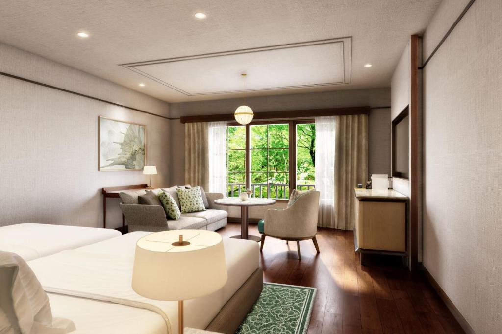Posezení v ubytování Mampei Hotel