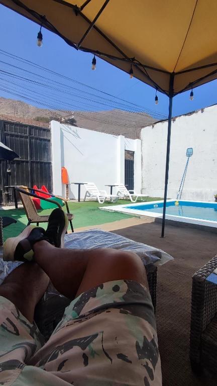 Bazén v ubytování CASA RICARDO PALMA con PISCINA nebo v jeho okolí