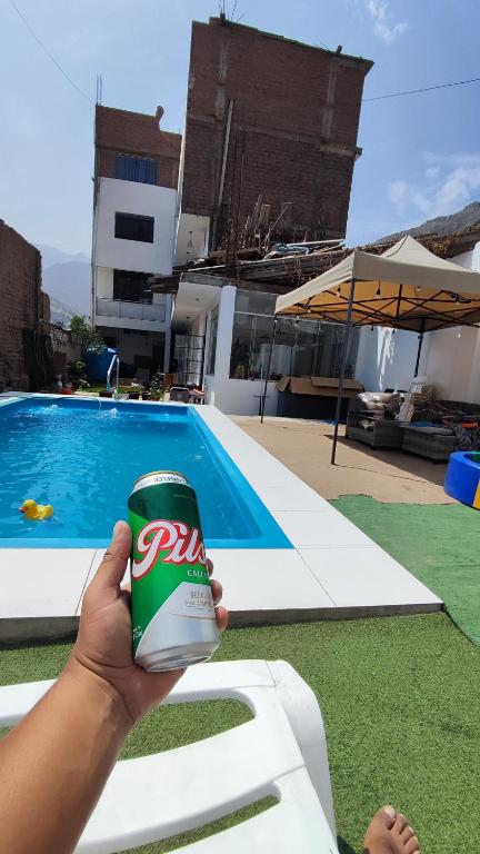Bazén v ubytování CASA RICARDO PALMA con PISCINA nebo v jeho okolí