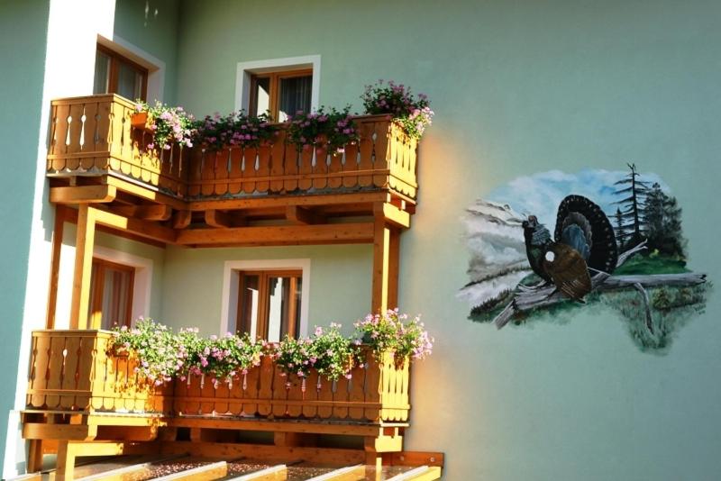 Balkón nebo terasa v ubytování Pension Jägerhof