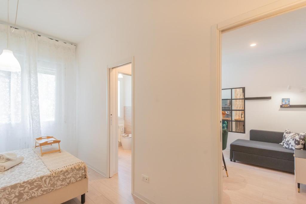Postel nebo postele na pokoji v ubytování Casa di Silvia. Sei km da Como
