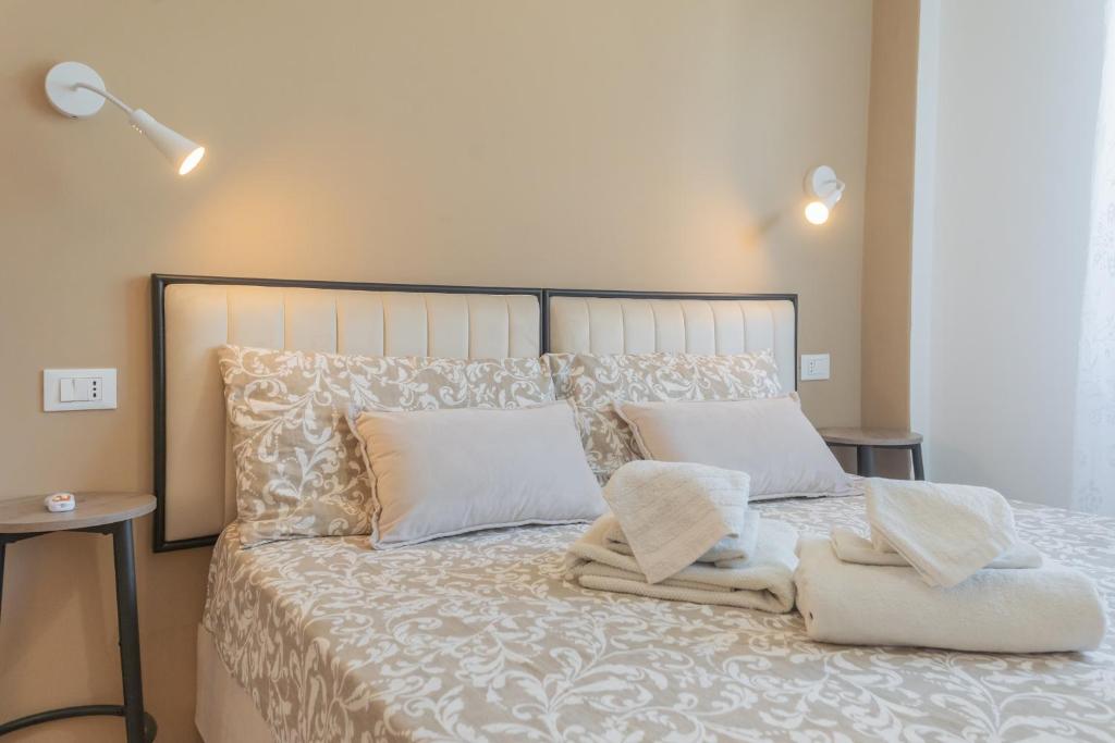 Postel nebo postele na pokoji v ubytování Casa di Silvia. Sei km da Como
