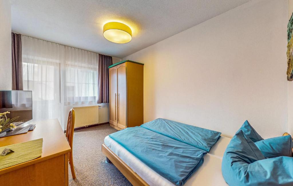 Televízia a/alebo spoločenská miestnosť v ubytovaní Ferienwohnung Kirchberg