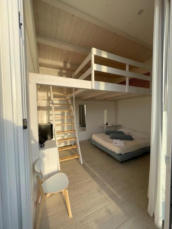 Postel nebo postele na pokoji v ubytování Pool Suite - Città Bianca