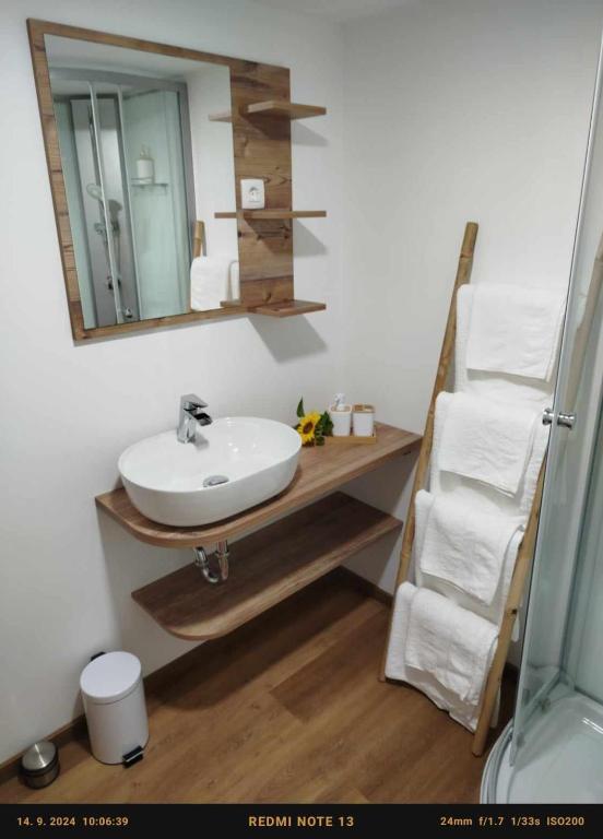 Koupelna v ubytování Glamping Apiturizem Kr'Bee