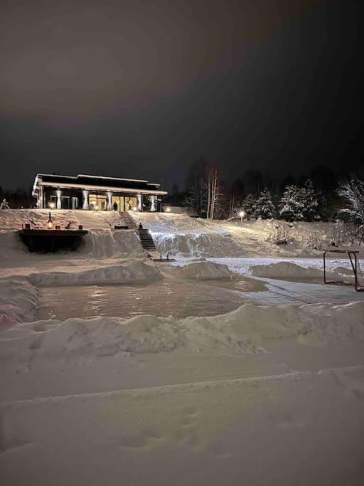 Curated visual reference: Fresh Look at Luxury Arctic Villa With Hot Tube Stunning River View Rovaniemi