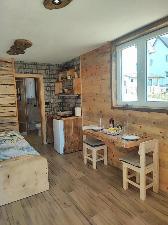 Kuchyň nebo kuchyňský kout v ubytování Apartman Andjeo