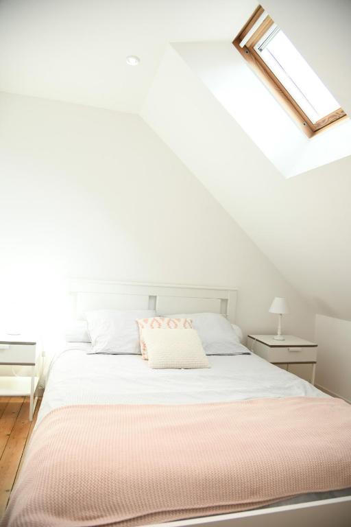 Posteľ alebo postele v izbe v ubytovaní Superbe appartement proche port Guillaume