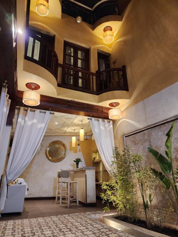 Posezení v ubytování Riad Mumtaz Marrakech