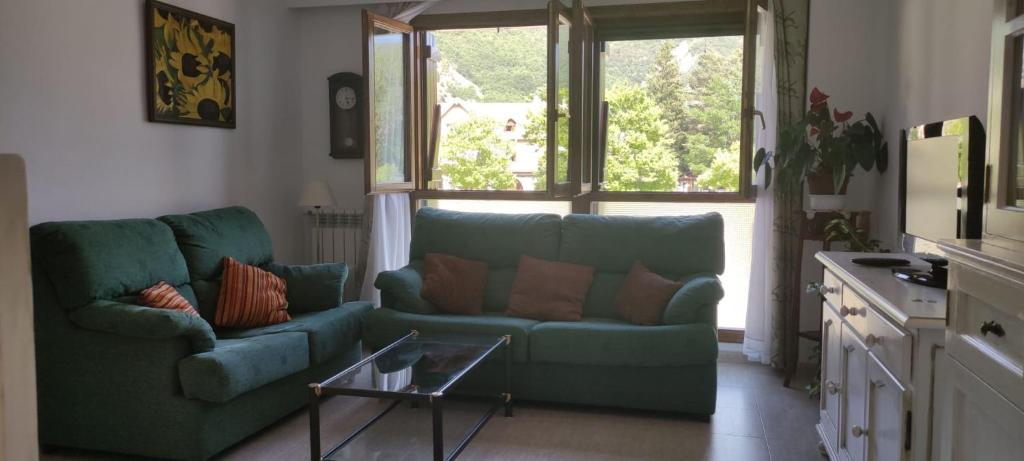 Χώρος καθιστικού στο Apartamento EL RIO