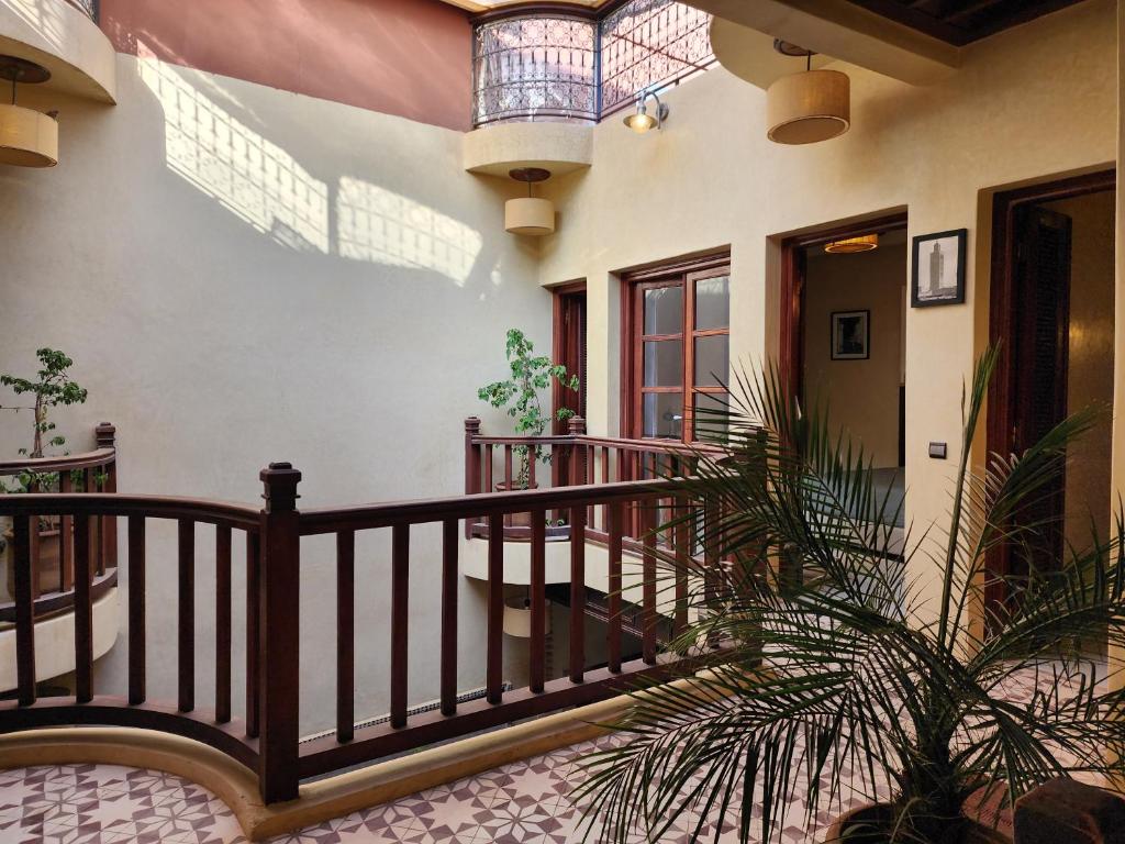 Balkón nebo terasa v ubytování Riad Mumtaz Marrakech