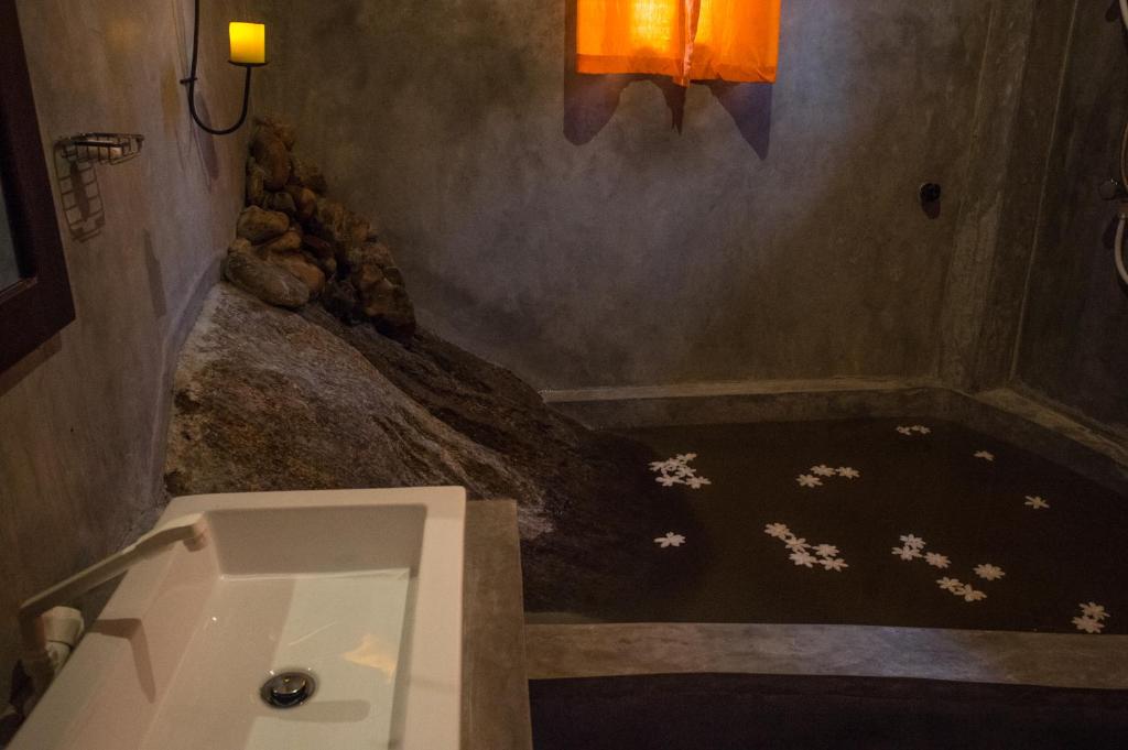 Koupelna v ubytování Sinharaja Hostel