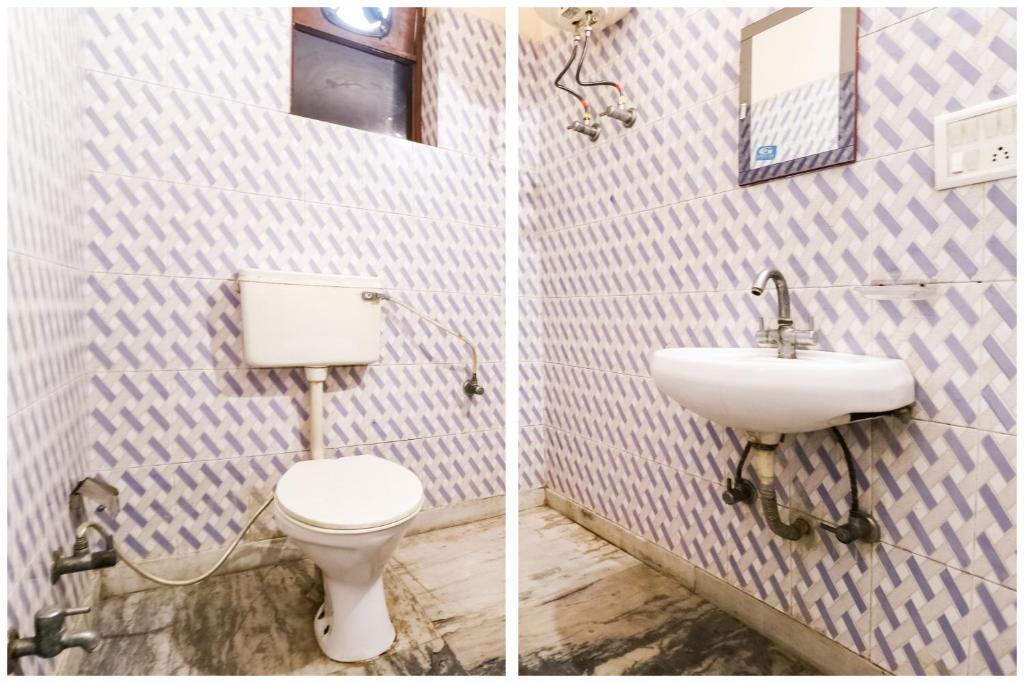 Koupelna v ubytování Hotel O Maurya Residency