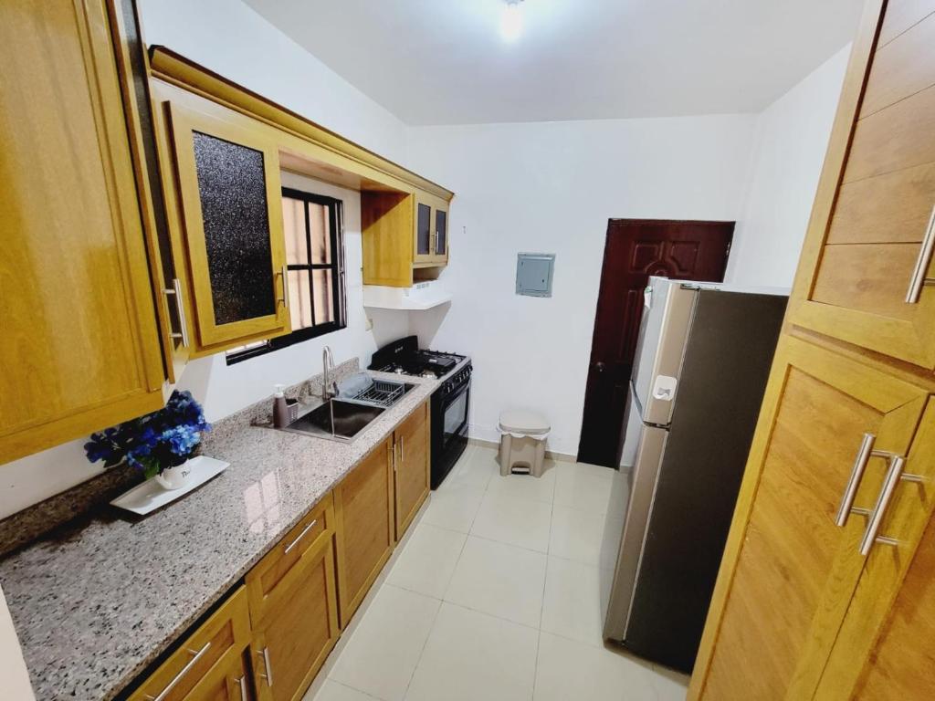 Kuchyň nebo kuchyňský kout v ubytování Oasis de paz